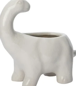 Intratuin bloempot Dino wit 15,5 x 8 x 15 cm