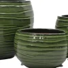 Intratuin bloempot Eddie groen D 41 H 27 cm