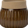 Intratuin bloempot Eden bruin D 16 H 15 cm