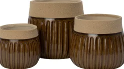 Intratuin bloempot Eden bruin D 16 H 15 cm