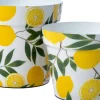 Intratuin bloempot Efi geel D 13 H 11 cm