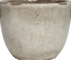 Intratuin bloempot eivorm grijs D 21,5 H 18,5 cm