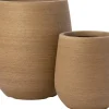 Intratuin bloempot Elani naturel D 23 H 42 cm