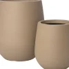 Intratuin bloempot Elani taupe D 40 H 75,5 cm
