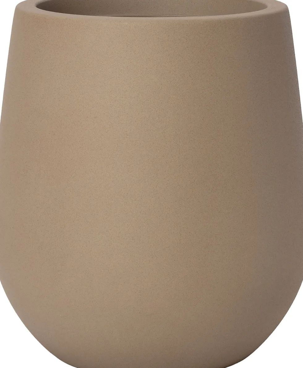Intratuin bloempot Elani taupe D 40 H 75,5 cm