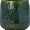 Intratuin bloempot Elias groen / blauw D 15 H 12 cm