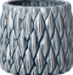 Intratuin bloempot Elle blauw D 16,7 H 14,5 cm