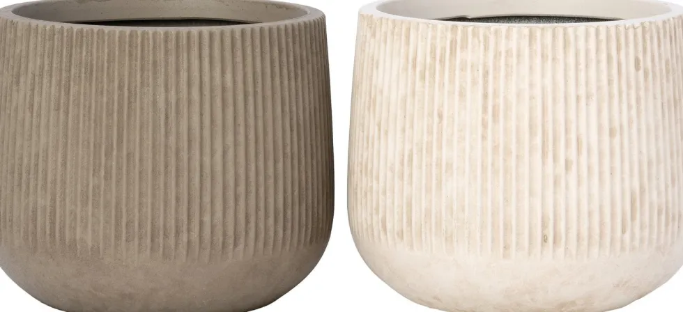 Intratuin bloempot Elune beige D 21 H 17 cm