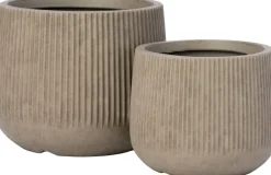 Intratuin bloempot Elune taupe D 16,5 H 13,4 cm