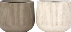 Intratuin bloempot Elune taupe D 21 H 17 cm