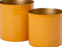 Intratuin bloempot Erol oranje D 13 H 13 cm