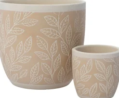 Intratuin bloempot Feline beige D 7 H 6,5 cm