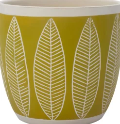Intratuin bloempot Feline licht groen D 13,5 H 12,5 cm