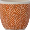 Intratuin bloempot Feline oranje D 7 H 6,5 cm