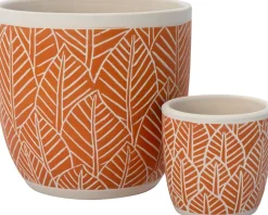 Intratuin bloempot Feline oranje D 7 H 6,5 cm