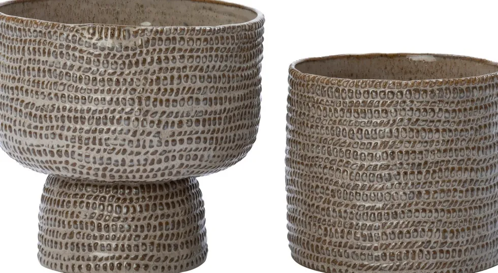 Intratuin bloempot Fem bruin D 17,5 H 15 cm