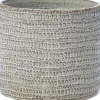 Intratuin bloempot Fem grijs / wit D 17,5 H 15 cm