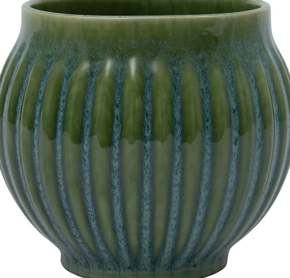 Intratuin bloempot Figo groen D 13 H 14 cm