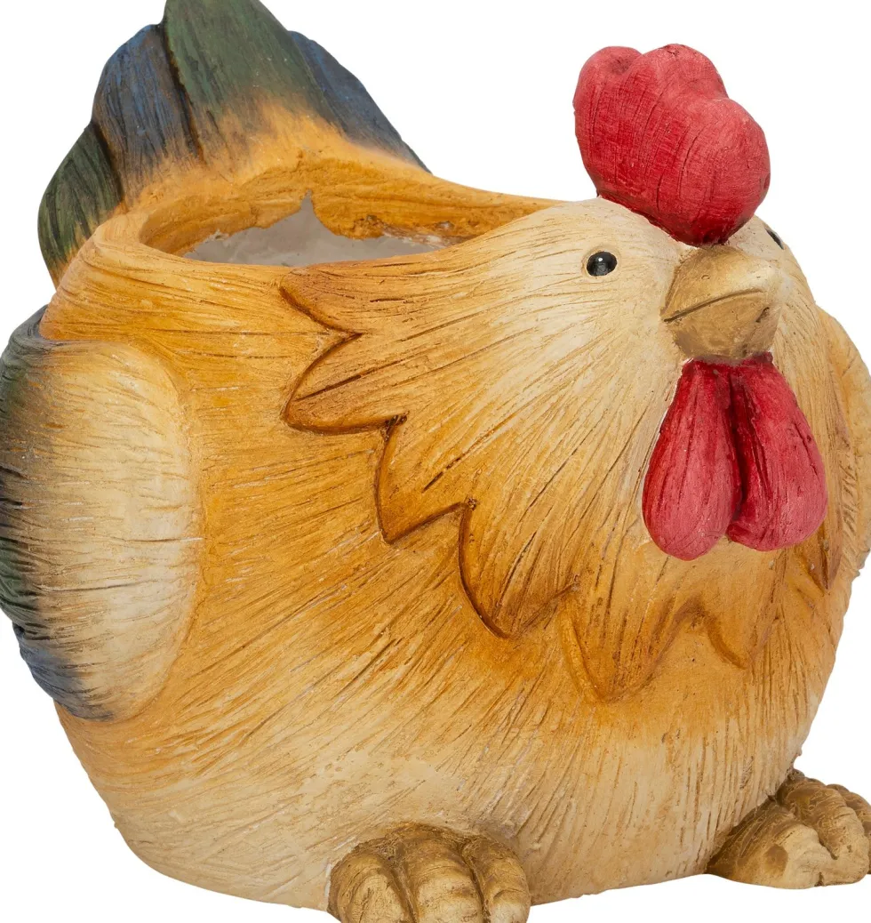 Intratuin bloempot Finca bruin / geel 27,5 x 22 x 20 cm
