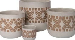 Intratuin bloempot Finn wit D 7,5 H 6,8 cm