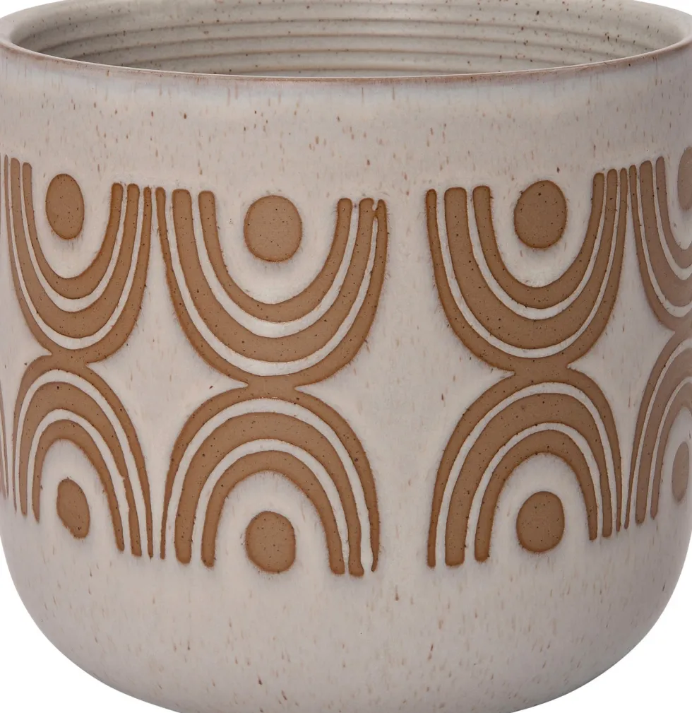 Intratuin bloempot Finn wit D 7,5 H 6,8 cm