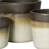 Intratuin bloempot Fleur crème / bruin D 29 H 26 cm