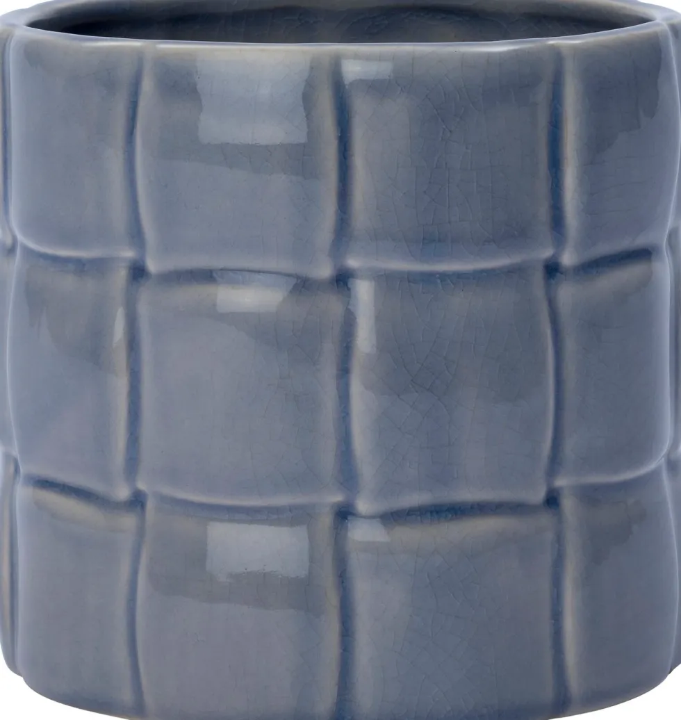 Intratuin bloempot Floris blauw D 22 H 21 cm