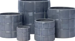 Intratuin bloempot Floris blauw D 8 H 7,5 cm