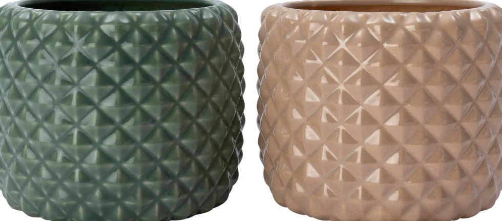 Intratuin bloempot Floris groen D 18 H 16 cm