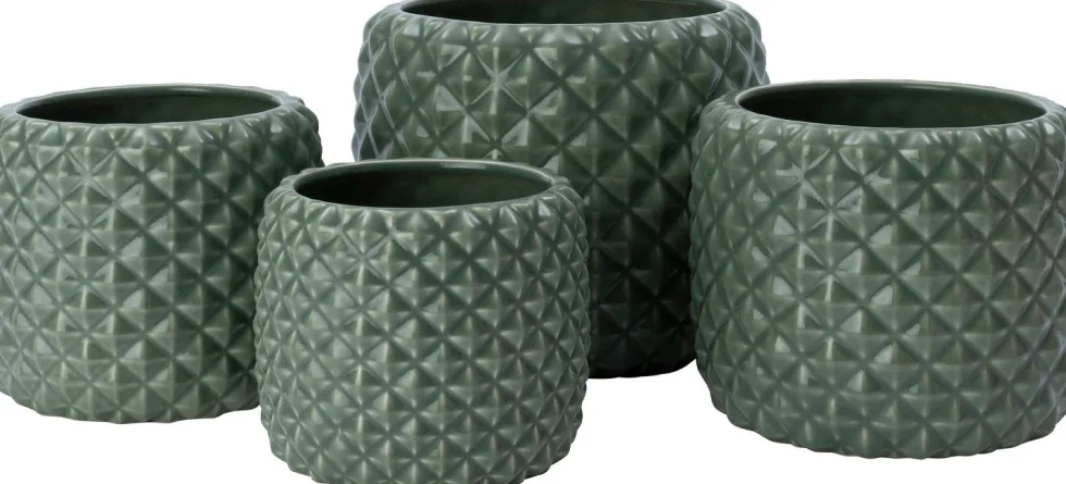 Intratuin bloempot Floris groen D 20 H 18 cm