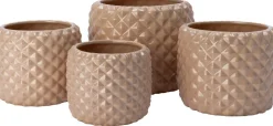 Intratuin bloempot Floris taupe D 20 H 18 cm