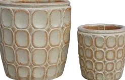 Intratuin bloempot Gabriel beige D 25 H 25 cm