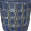 Intratuin bloempot Gabriel blauw D 25 H 25 cm