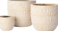 Intratuin bloempot Galen beige D 9,5 H 9 cm