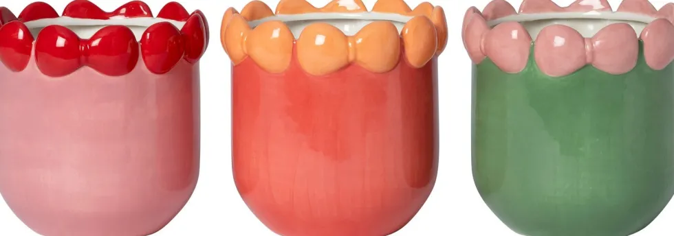 Intratuin bloempot Garo oranje D 16 H 17 cm