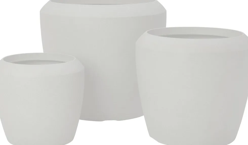 Intratuin bloempot Gijón wit D 56 H 48 cm