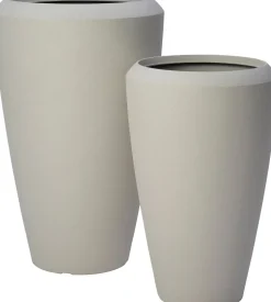 Intratuin bloempot Girona taupe D 44 H 70 cm