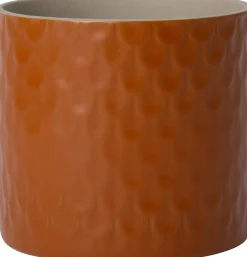 Intratuin bloempot Goos mat oranje D 14,5 H 12,8 cm