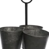Intratuin bloempot grijs 28 x 28 x 33 cm