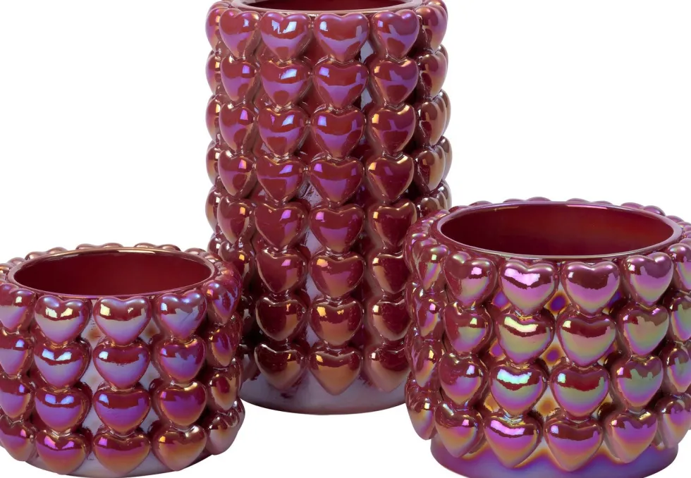 Intratuin bloempot Hartjes paars D 19 H 14 cm