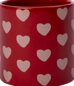 Intratuin bloempot Hartjes rood D 14 H 14 cm
