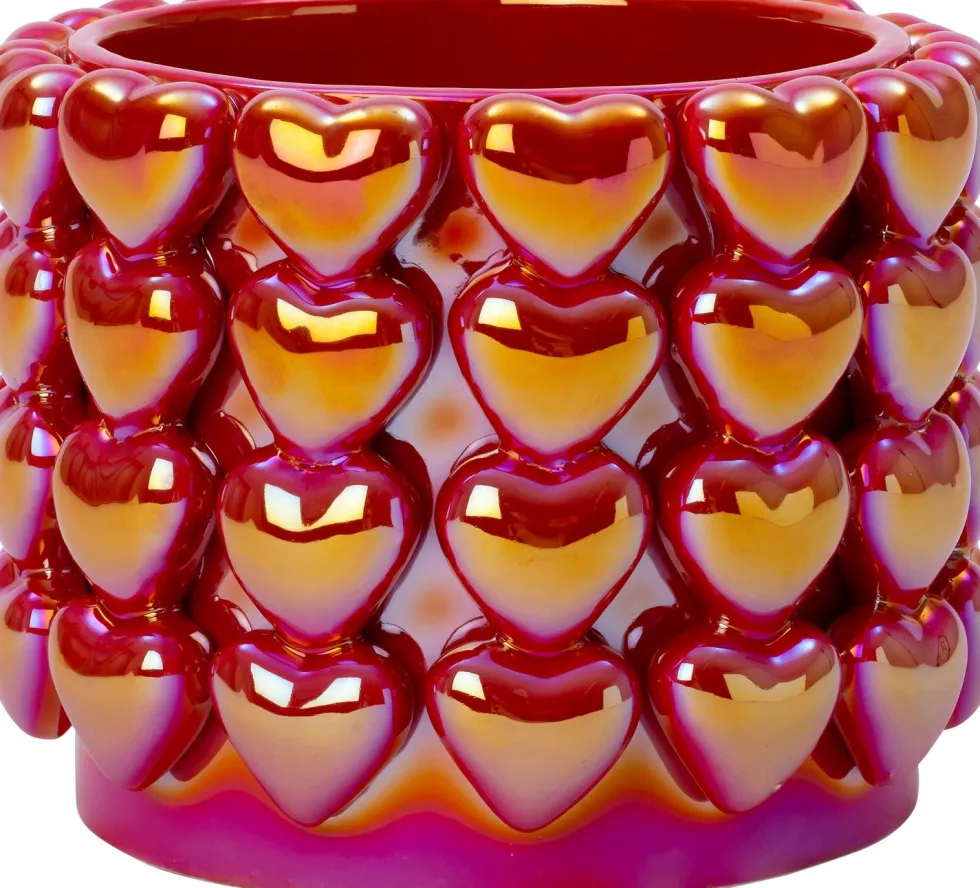 Intratuin bloempot Hartjes rood D 16 H 11 cm
