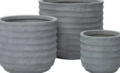 Intratuin bloempot Horizon grijs D 45 H 39 cm