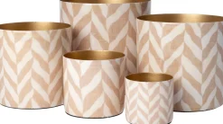 Intratuin bloempot Horta crème / beige D 15 H 15 cm