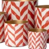 Intratuin bloempot Horta crème / rood D 17 H 17 cm