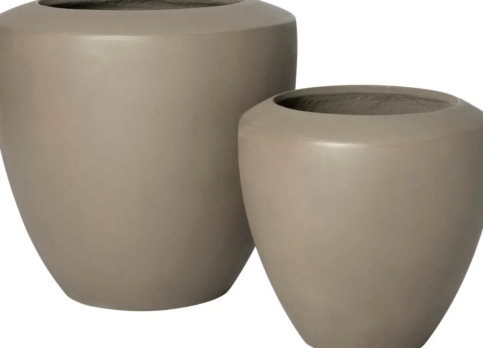 Intratuin bloempot Ibiza donkergrijs D 56 H 54 cm