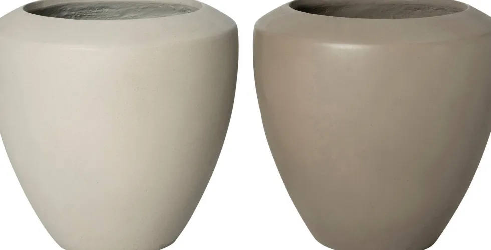 Intratuin bloempot Ibiza lichtgrijs D 42 H 40 cm
