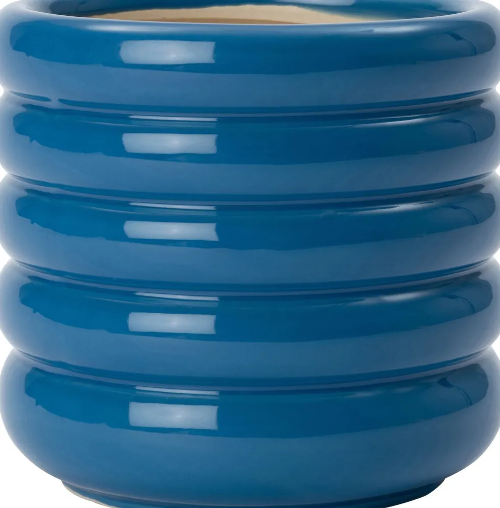 Intratuin bloempot Ilva blauw D 7 H 7 cm