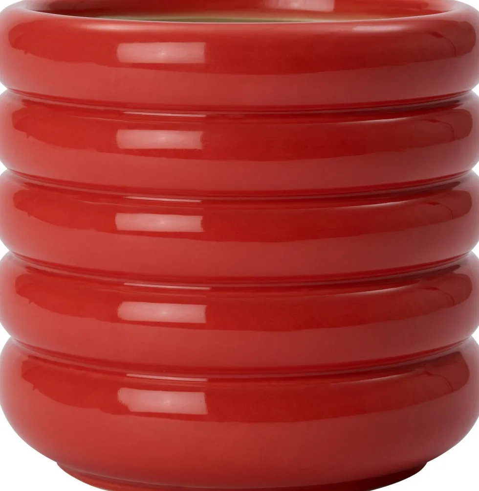 Intratuin bloempot Ilva rood D 7 H 7 cm