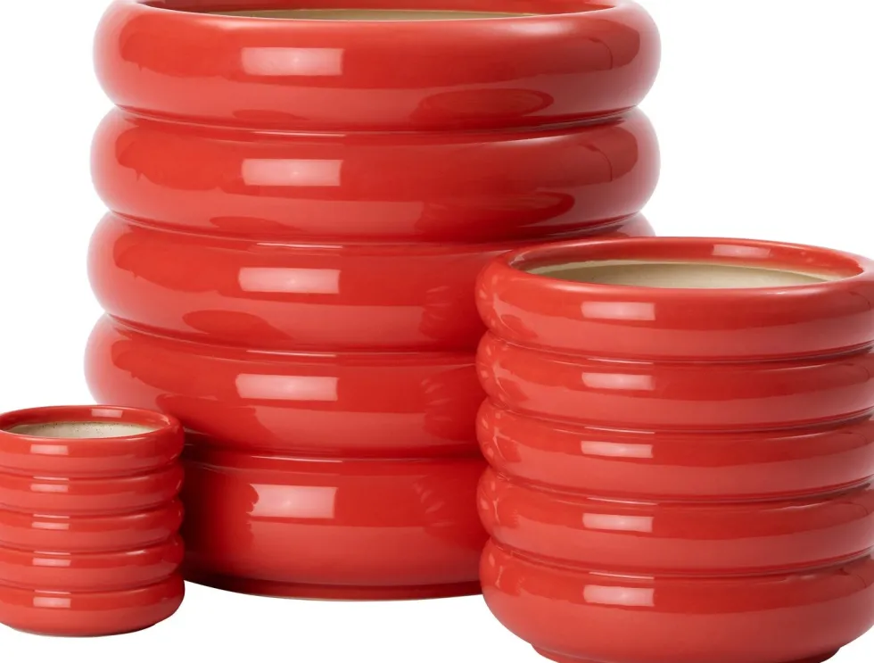 Intratuin bloempot Ilva rood D 7 H 7 cm